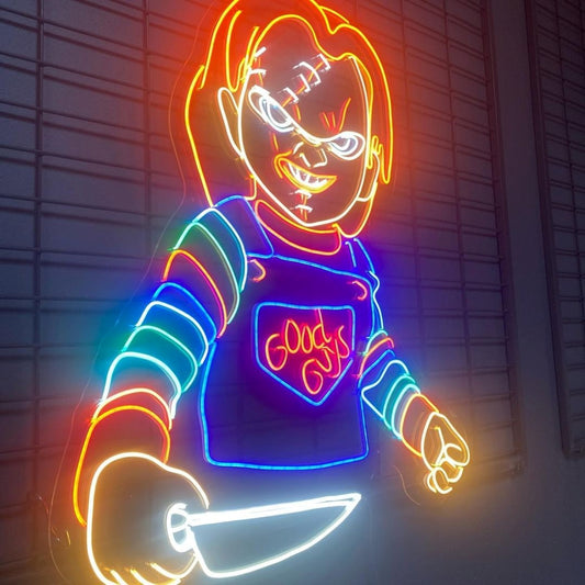 Chucky Doll Childs Play Led Sign Business Neon Sign