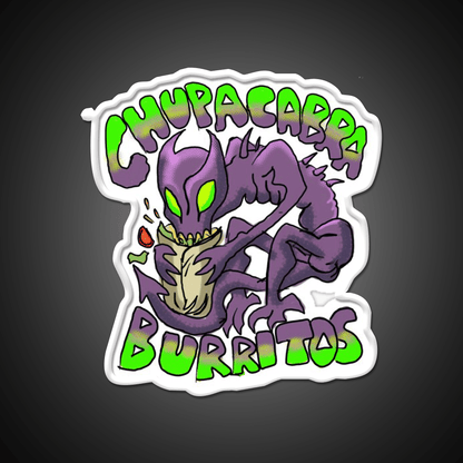 Chupacabra Burritos Fast Food Led Neon Sign For Burger Place Rgb Color - Shineneon