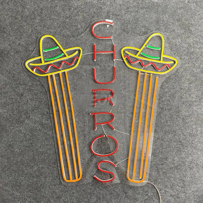Churros Spanish Led Neon Sign Food Led Neon Sign Led Decor | Shineneon