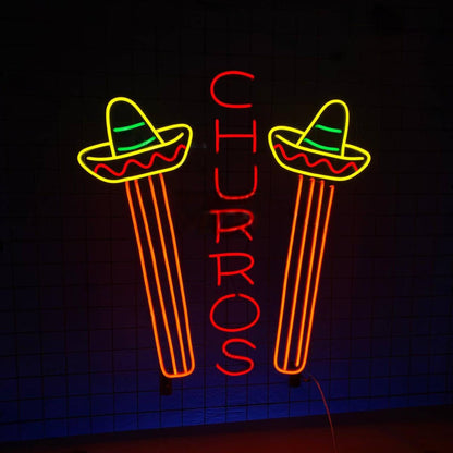 Churros Spanish Led Neon Sign Food Led Neon Sign Led Decor | Shineneon