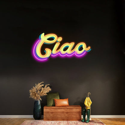 Ciao Artwork Business Led Sign - Shineneon