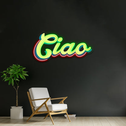Ciao Artwork Business Led Sign - Shineneon