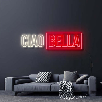 Ciao Bella V2 Neon Sign For Whimsical And Fun Spaces | Shineneon