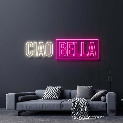 Ciao Bella V2 Neon Sign For Whimsical And Fun Spaces | Shineneon