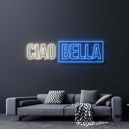 Ciao Bella V2 Neon Sign For Whimsical And Fun Spaces | Shineneon