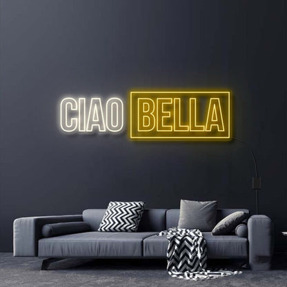 Ciao Bella V2 Neon Sign For Whimsical And Fun Spaces | Shineneon