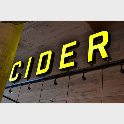 Cider 3D Frontlit Channel Letters Led Light Sign