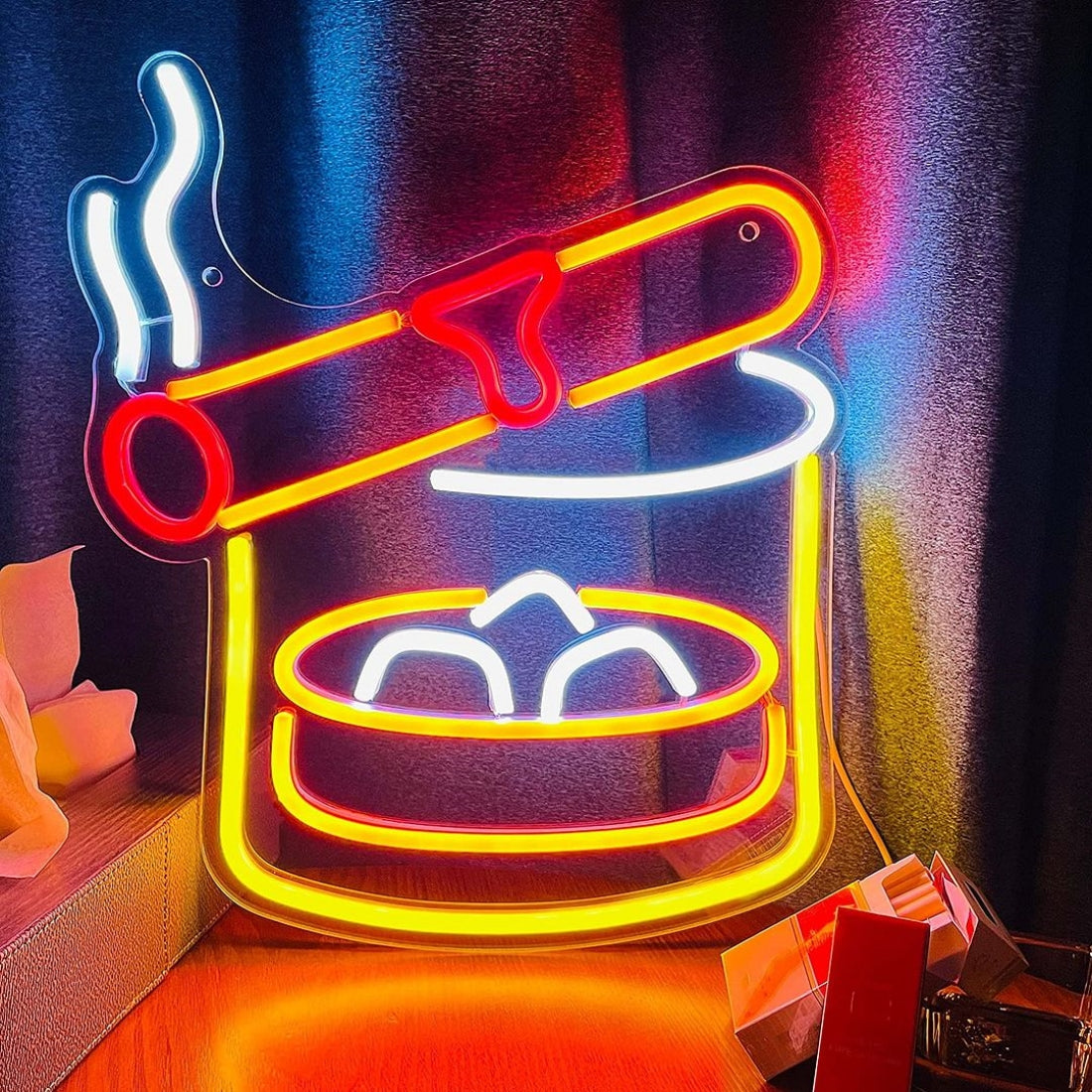 Cigar And Cocktail Led Sign Business Neon Sign