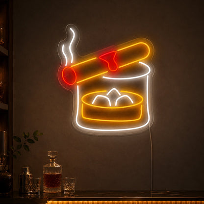 Cigar Glass Neon Sign LED Neon Sign high-converting product image