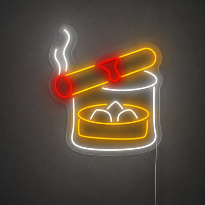 Cigar Glass Neon Sign LED Neon Sign main product image