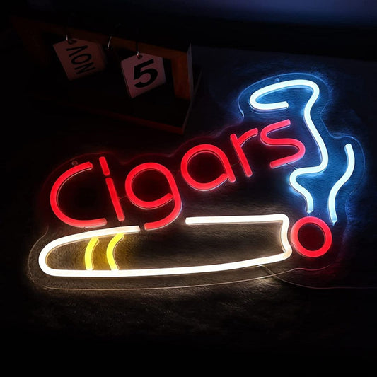 Cigar Smoke Shop Led Sign Business Neon Sign