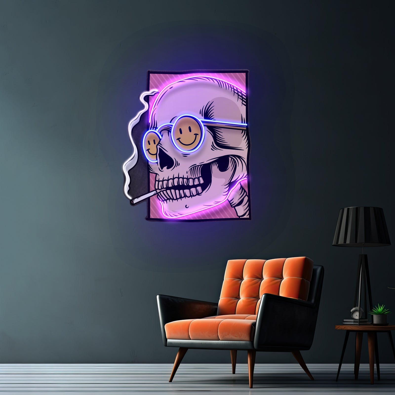 Cigarette Skull Led Neon Sign Light Custom Led Signs - Shineneon
