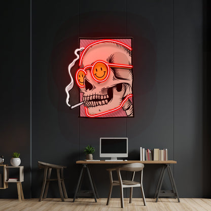 Cigarette Skull Led Neon Sign Light Custom Led Signs - Shineneon