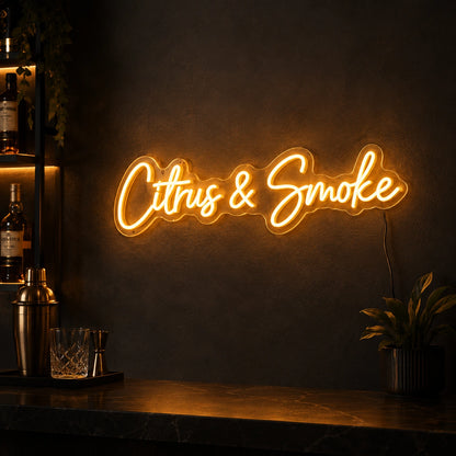Cigars And Smoke Neon Sign LED Neon Sign high-converting product image