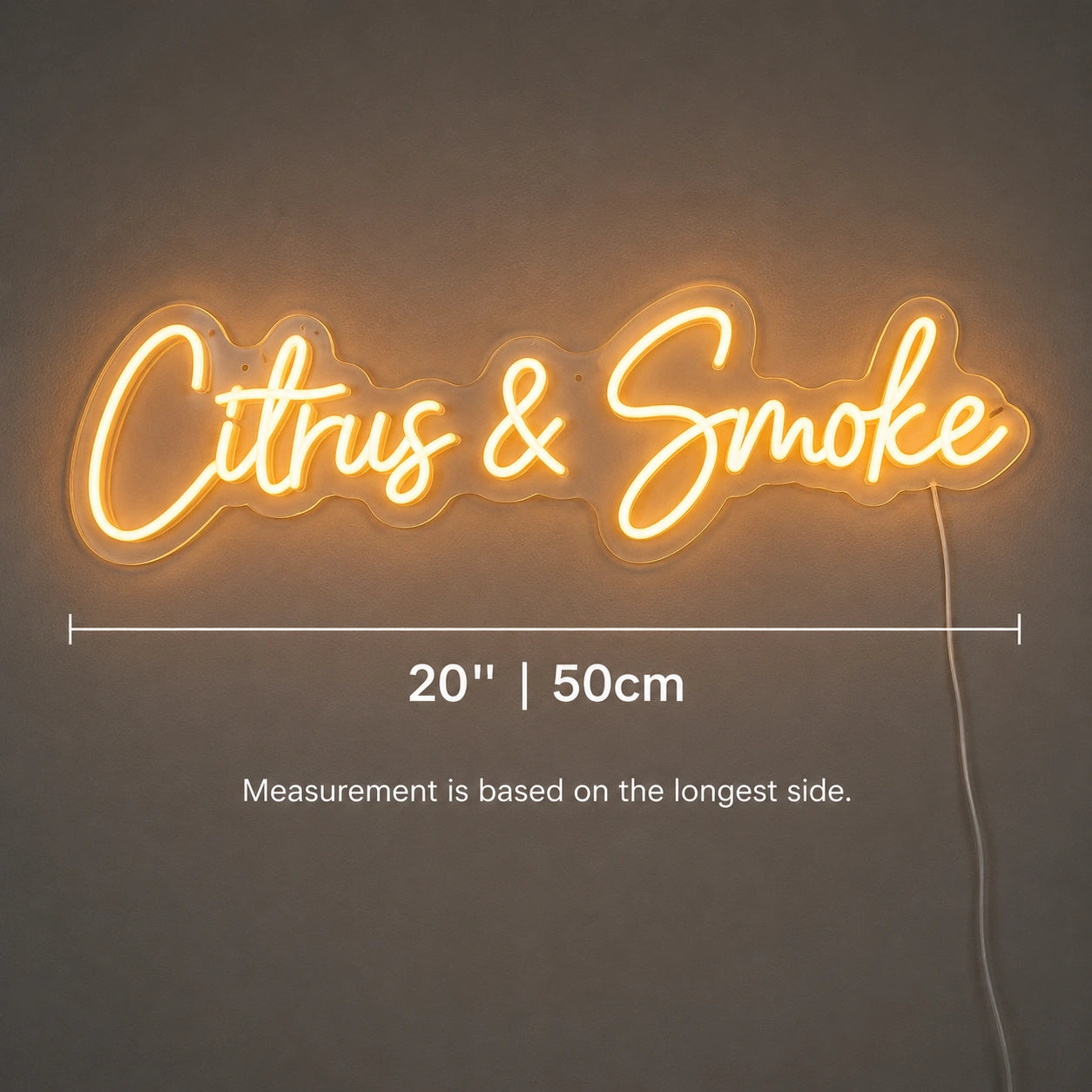 Cigars And Smoke Neon Sign LED Neon Sign size image