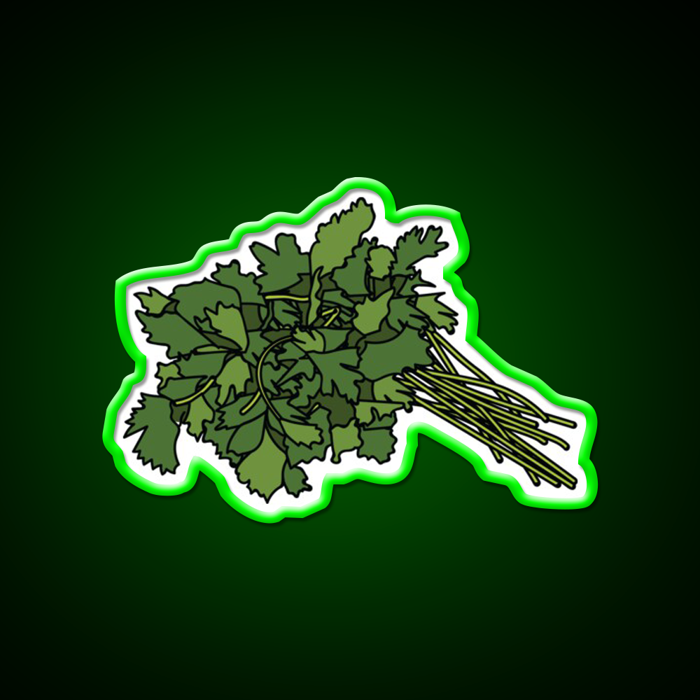 Cilantro Led Neon Sign Chinese Food Rgb Color