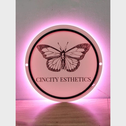 Cincity Esthetics Acrylic Business Logo Sign - Shineneon