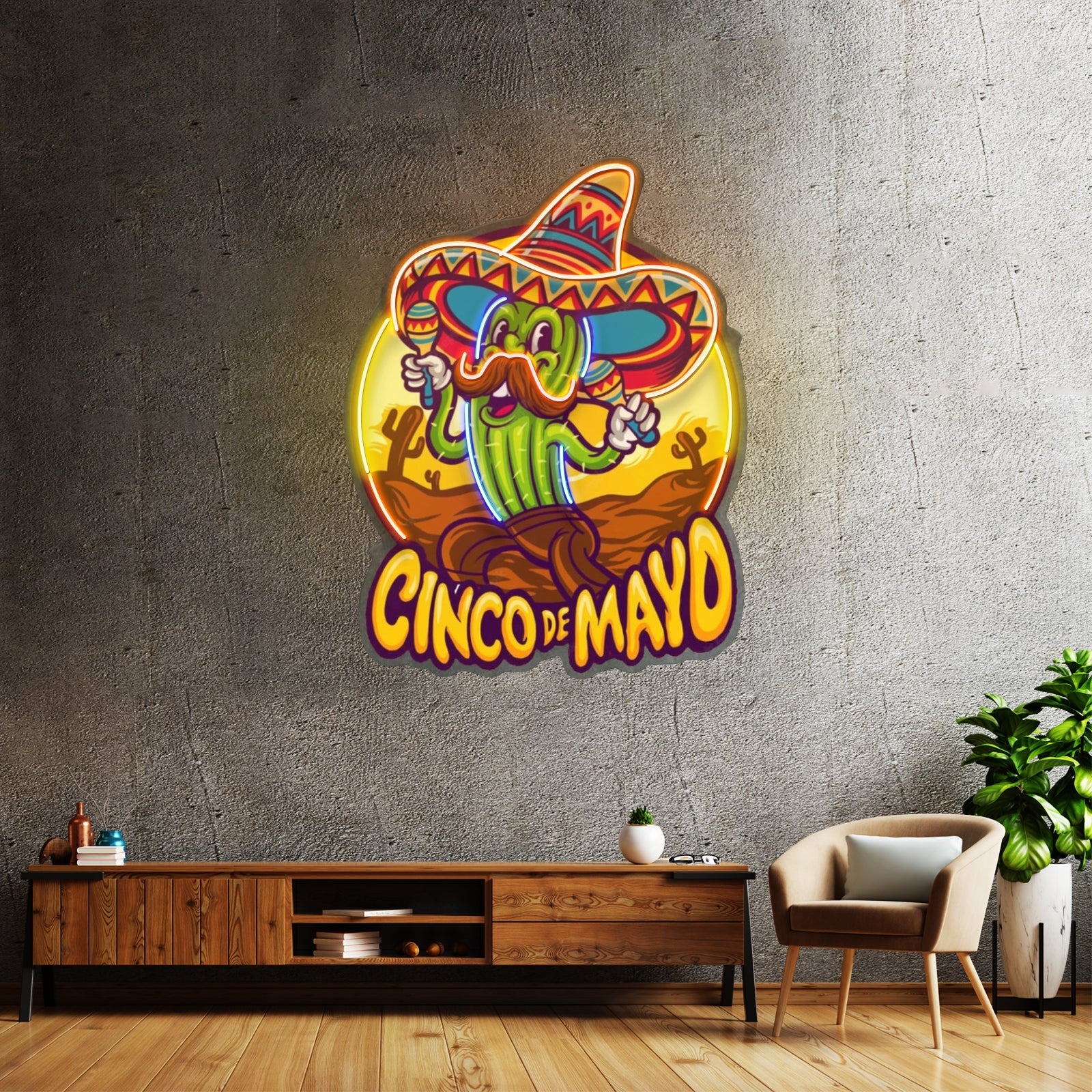Cinco De Mayo Cactus Led Neon Sign Light Custom Led Signs - Shineneon