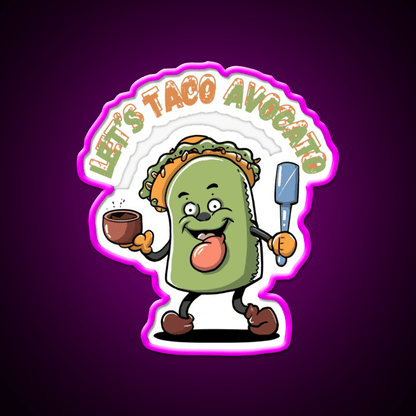 Cinco De Mayo Fiesta Avocato Taco Led Neon Sign Mexican Food Sign Rgb Color - Shineneon