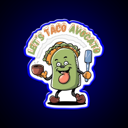 Cinco De Mayo Fiesta Avocato Taco Led Neon Sign Mexican Food Sign Rgb Color - Shineneon