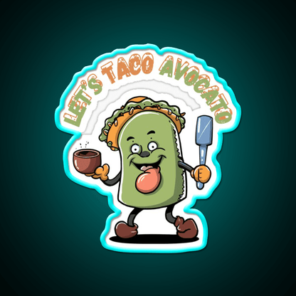 Cinco De Mayo Fiesta Avocato Taco Led Neon Sign Mexican Food Sign Rgb Color - Shineneon