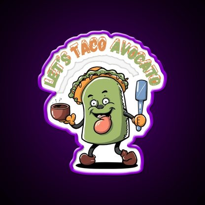 Cinco De Mayo Fiesta Avocato Taco Led Neon Sign Mexican Food Sign Rgb Color - Shineneon