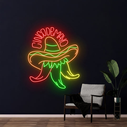 Cinco De Mayo Neon Sign