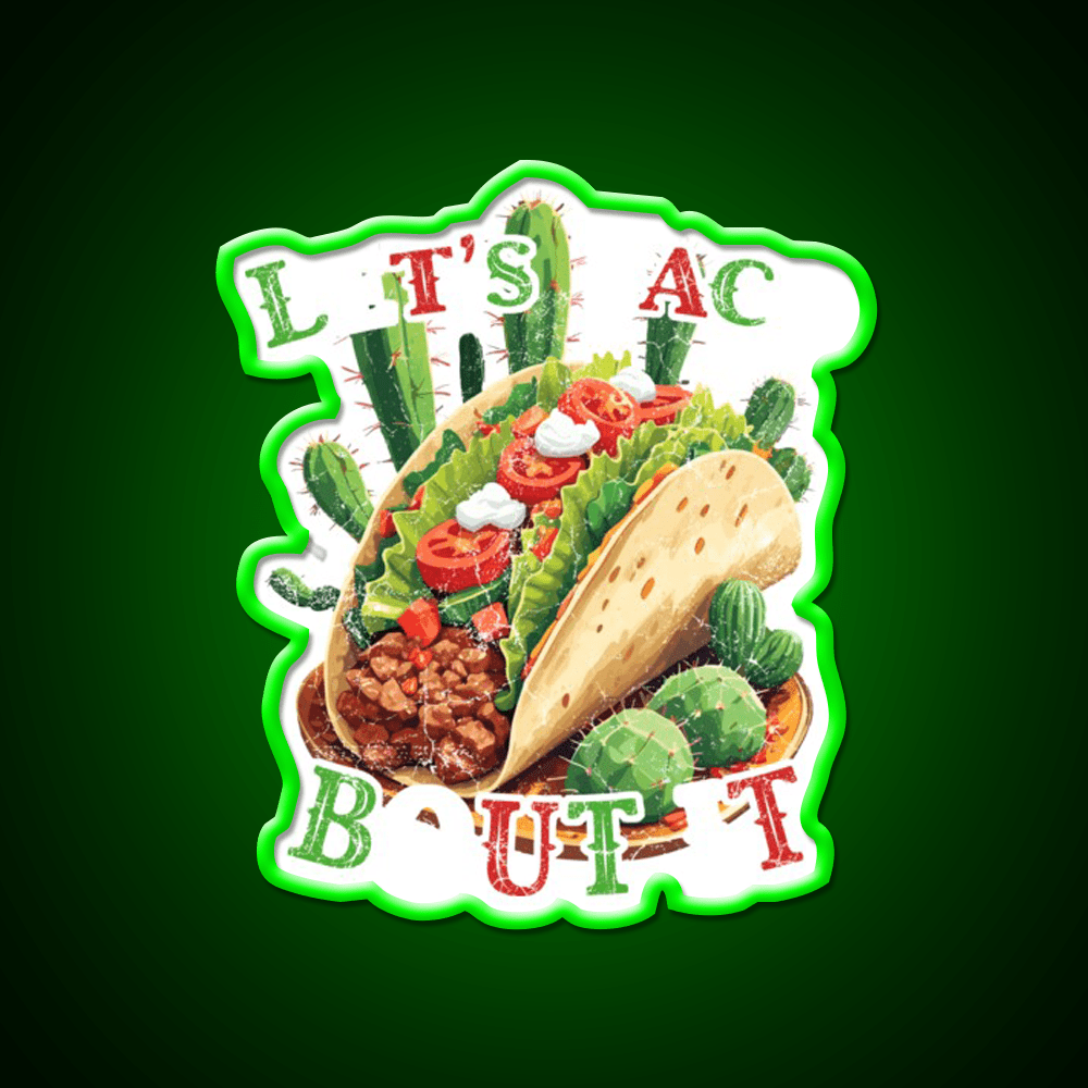 Cinco De Mayo Taco Funny Taco Led Neon Sign Mexican Food Sign Rgb Color - Shineneon