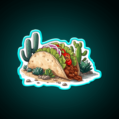Cinco De Mayo Taco Lover Taco Led Neon Sign Mexican Food Sign Rgb Color - Shineneon
