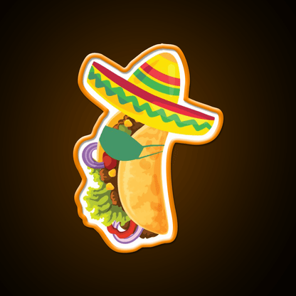 Cinco De Mayo Taco Quarantine Taco Led Neon Sign Wall Light Rgb Color - Shineneon