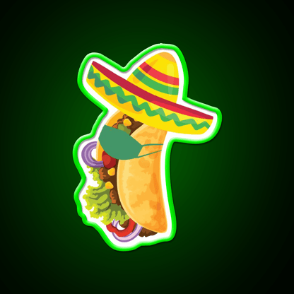 Cinco De Mayo Taco Quarantine Taco Led Neon Sign Wall Light Rgb Color - Shineneon