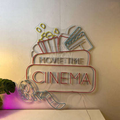 Cinema Movie Time Led Neon Sign Name Led Neon Sign | Shineneon