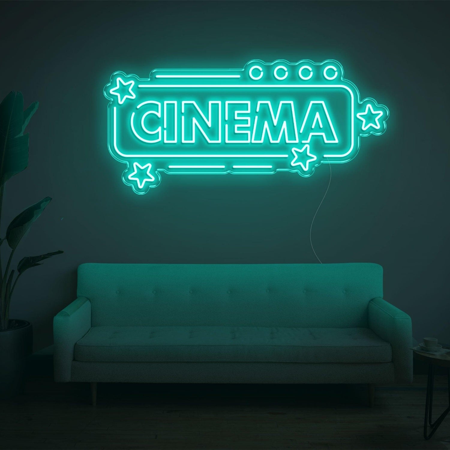 Cinema Star Pink Led Neon Sign For Home Theater Wall Art | Shineneon