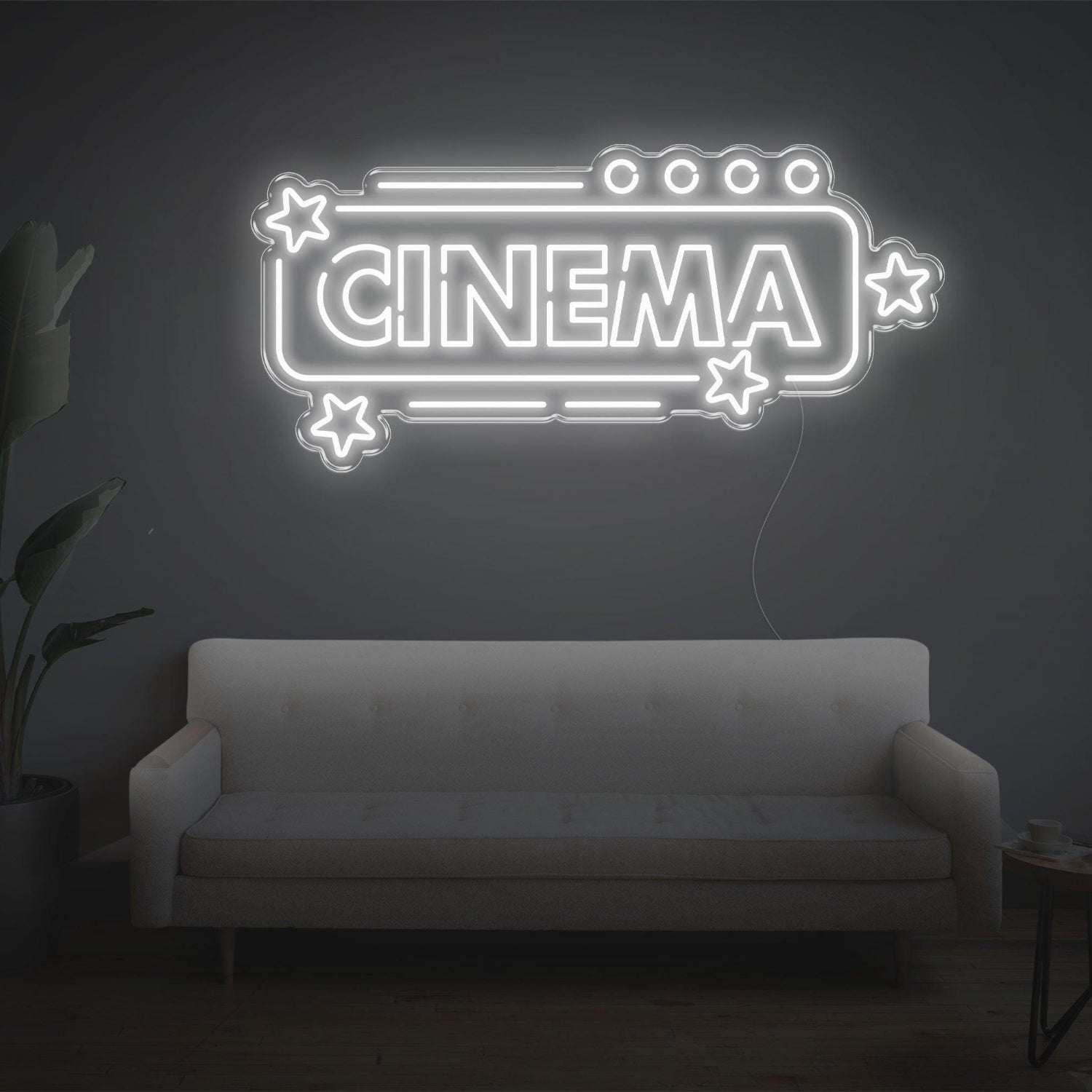 Cinema Star Pink Led Neon Sign For Home Theater Wall Art | Shineneon