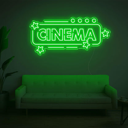 Cinema Star Pink Led Neon Sign For Home Theater Wall Art | Shineneon