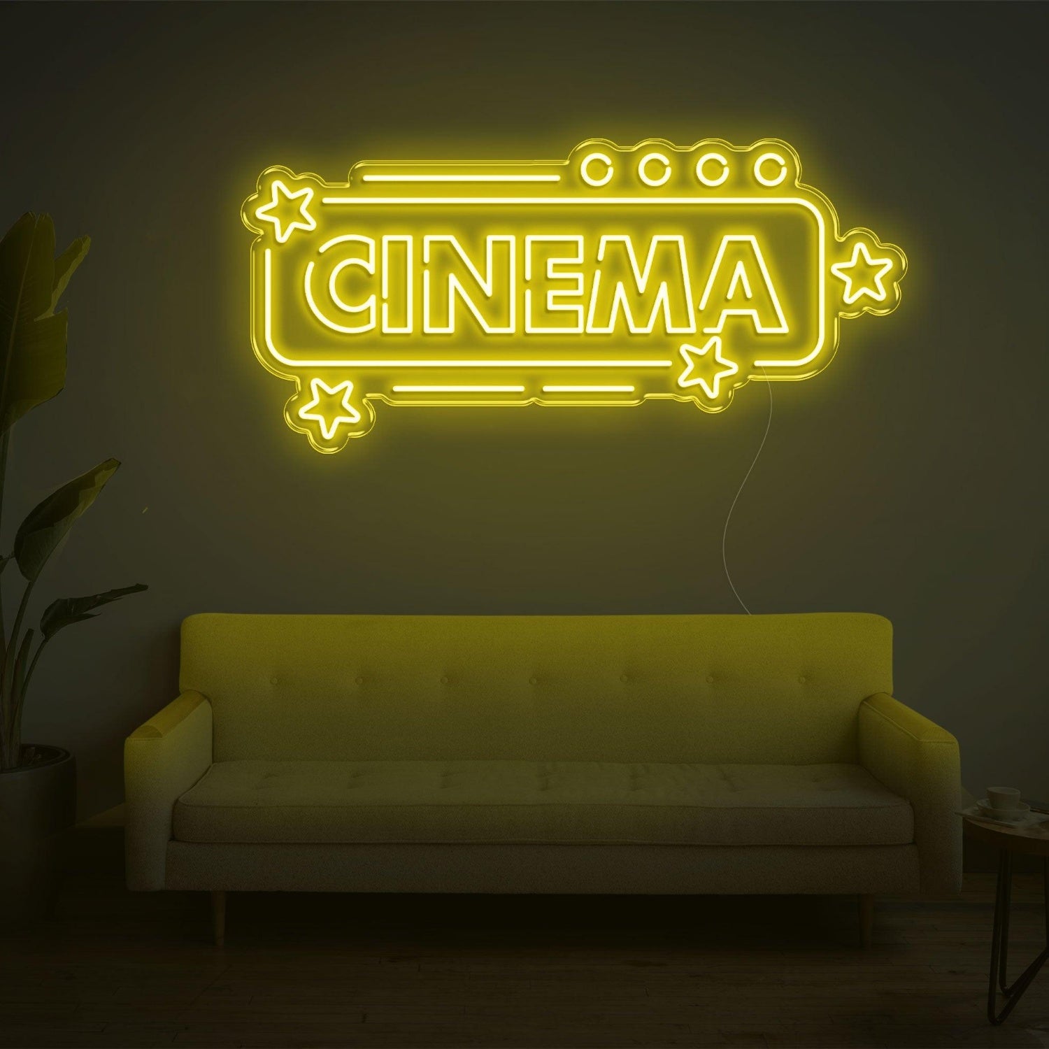 Cinema Star Pink Led Neon Sign For Home Theater Wall Art | Shineneon