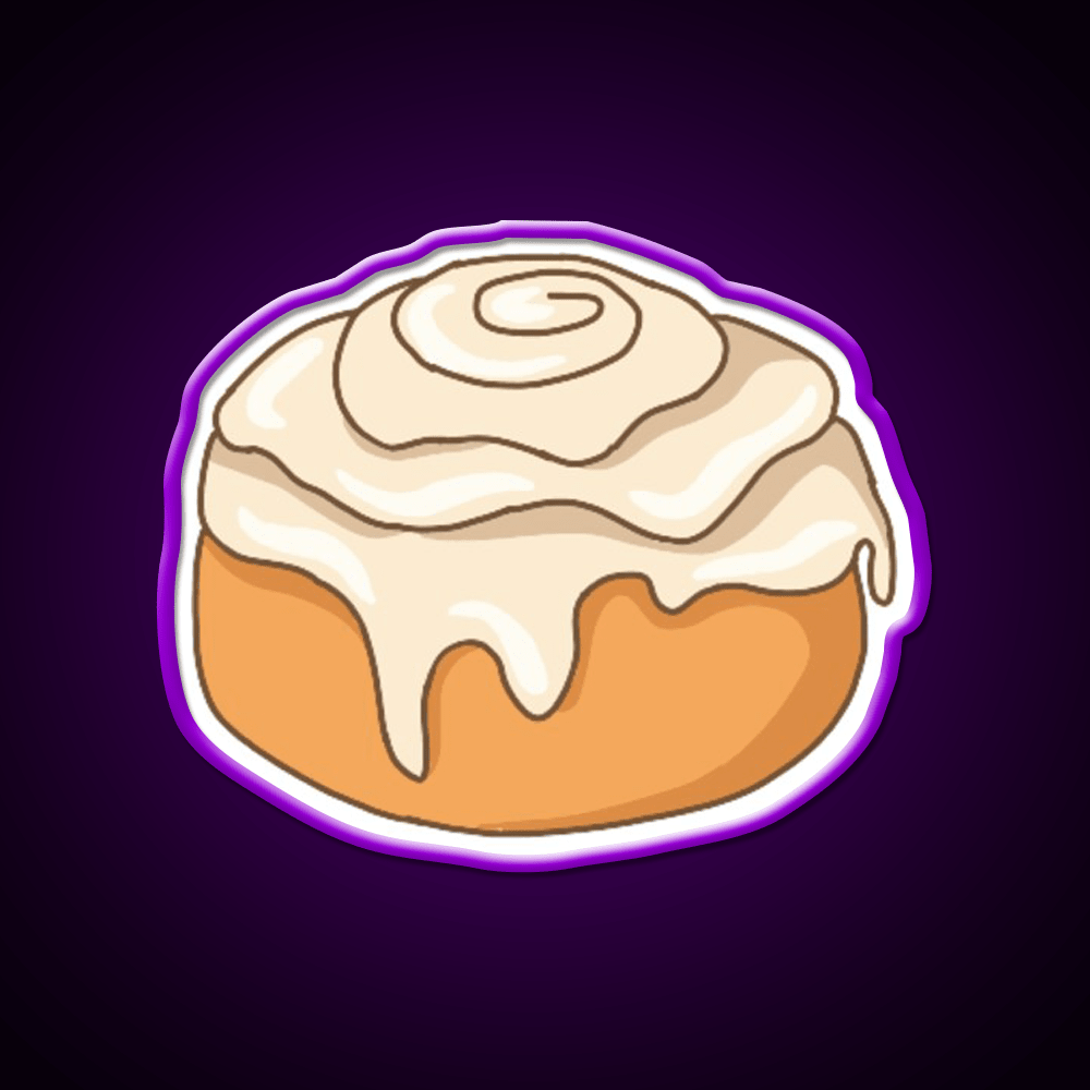Cinnamon Roll Snack Food Led Neon Sign For Snack Room Rgb Color - Shineneon