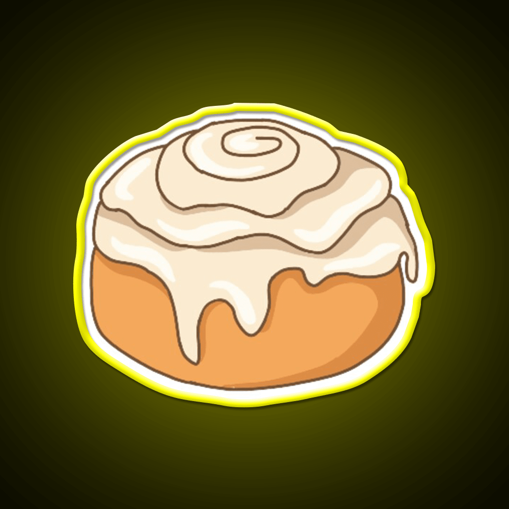 Cinnamon Roll Snack Food Led Neon Sign For Snack Room Rgb Color - Shineneon