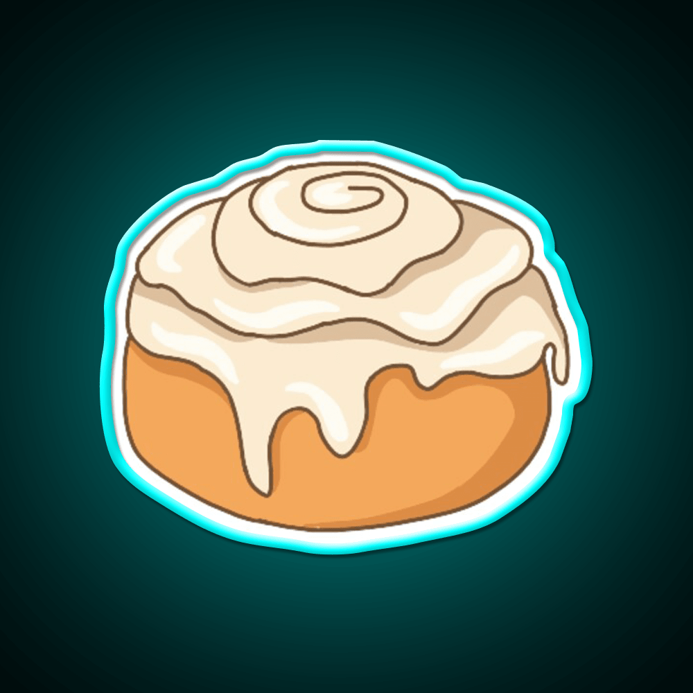 Cinnamon Roll Snack Food Led Neon Sign For Snack Room Rgb Color - Shineneon