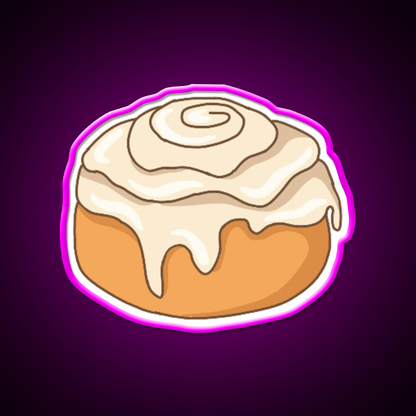 Cinnamon Roll Snack Food Led Neon Sign For Snack Room Rgb Color - Shineneon