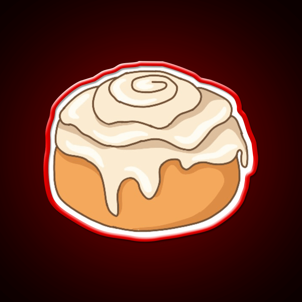 Cinnamon Roll Snack Food Led Neon Sign For Snack Room Rgb Color - Shineneon