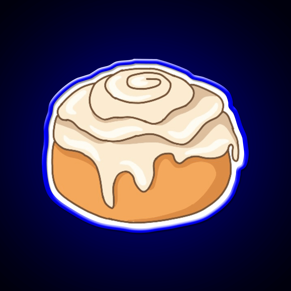 Cinnamon Roll Snack Food Led Neon Sign For Snack Room Rgb Color - Shineneon