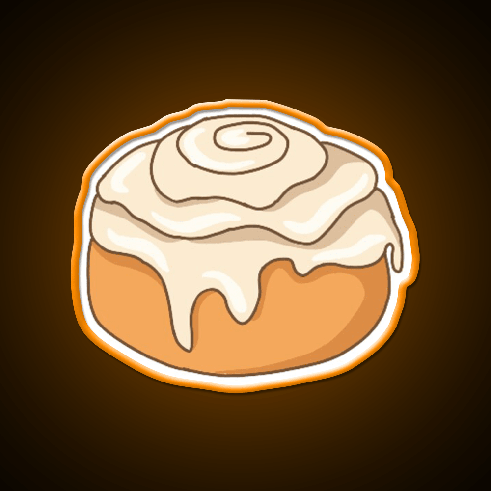 Cinnamon Roll Snack Food Led Neon Sign For Snack Room Rgb Color - Shineneon