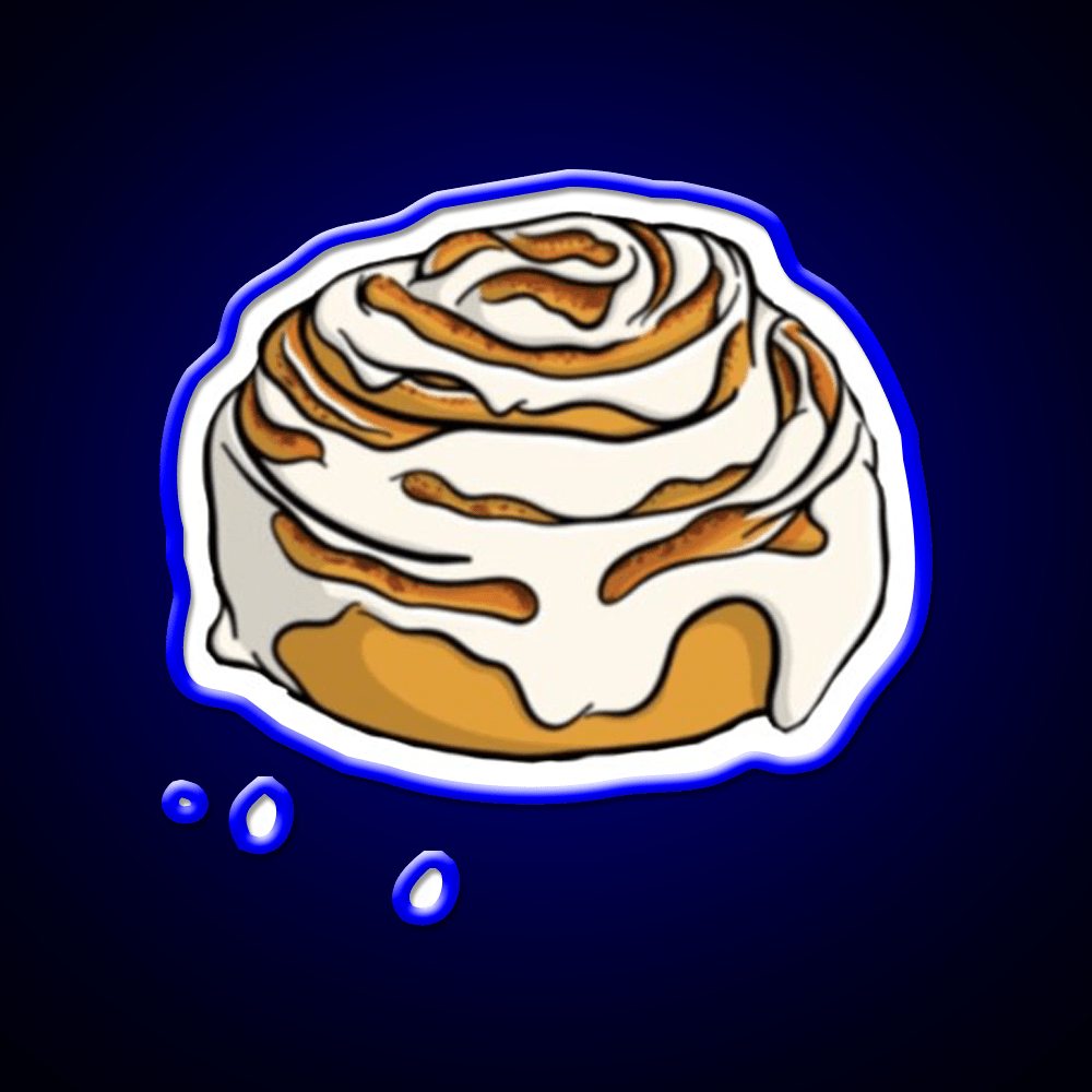 Cinnamon Roll Snack Food Led Neon Sign Rgb Color - Shineneon