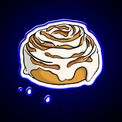 Cinnamon Roll Snack Food Led Neon Sign Rgb Color - Shineneon