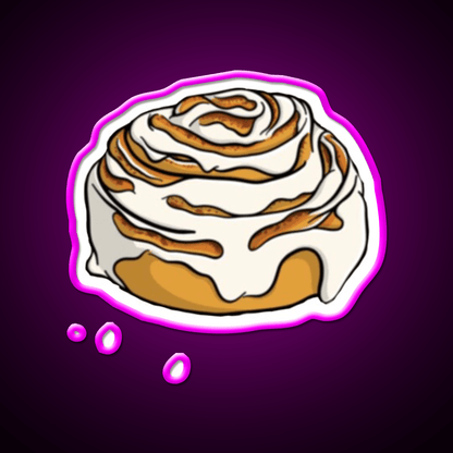 Cinnamon Roll Snack Food Led Neon Sign Rgb Color - Shineneon