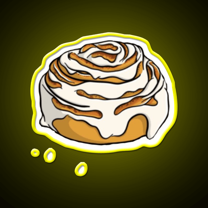 Cinnamon Roll Snack Food Led Neon Sign Rgb Color - Shineneon