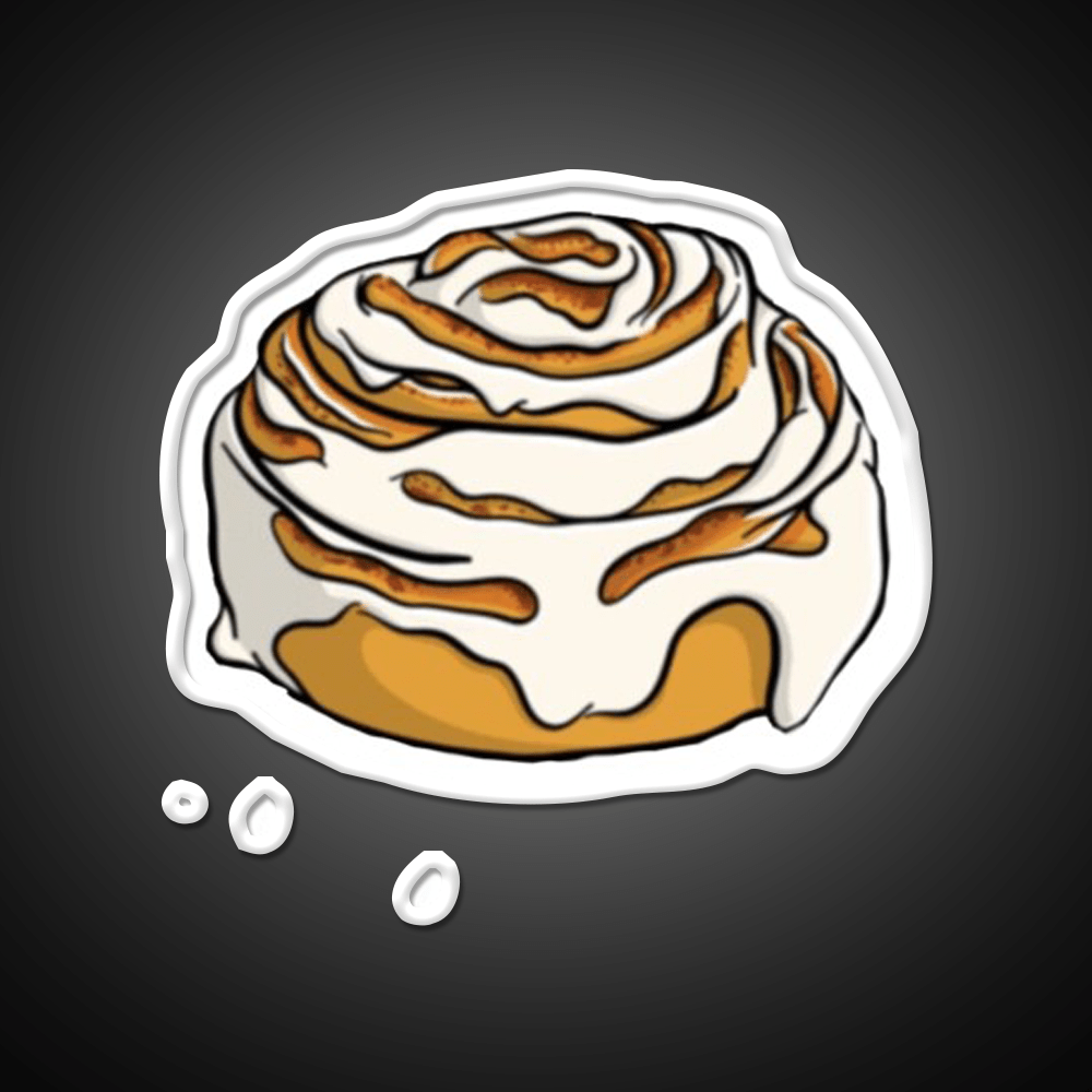 Cinnamon Roll Snack Food Led Neon Sign Rgb Color - Shineneon