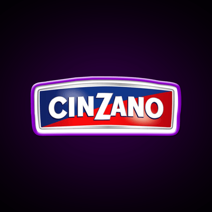 Cinzano Logo Monogram Cocktail Bar Decor Led Neon Sign Rgb Color - Shineneon