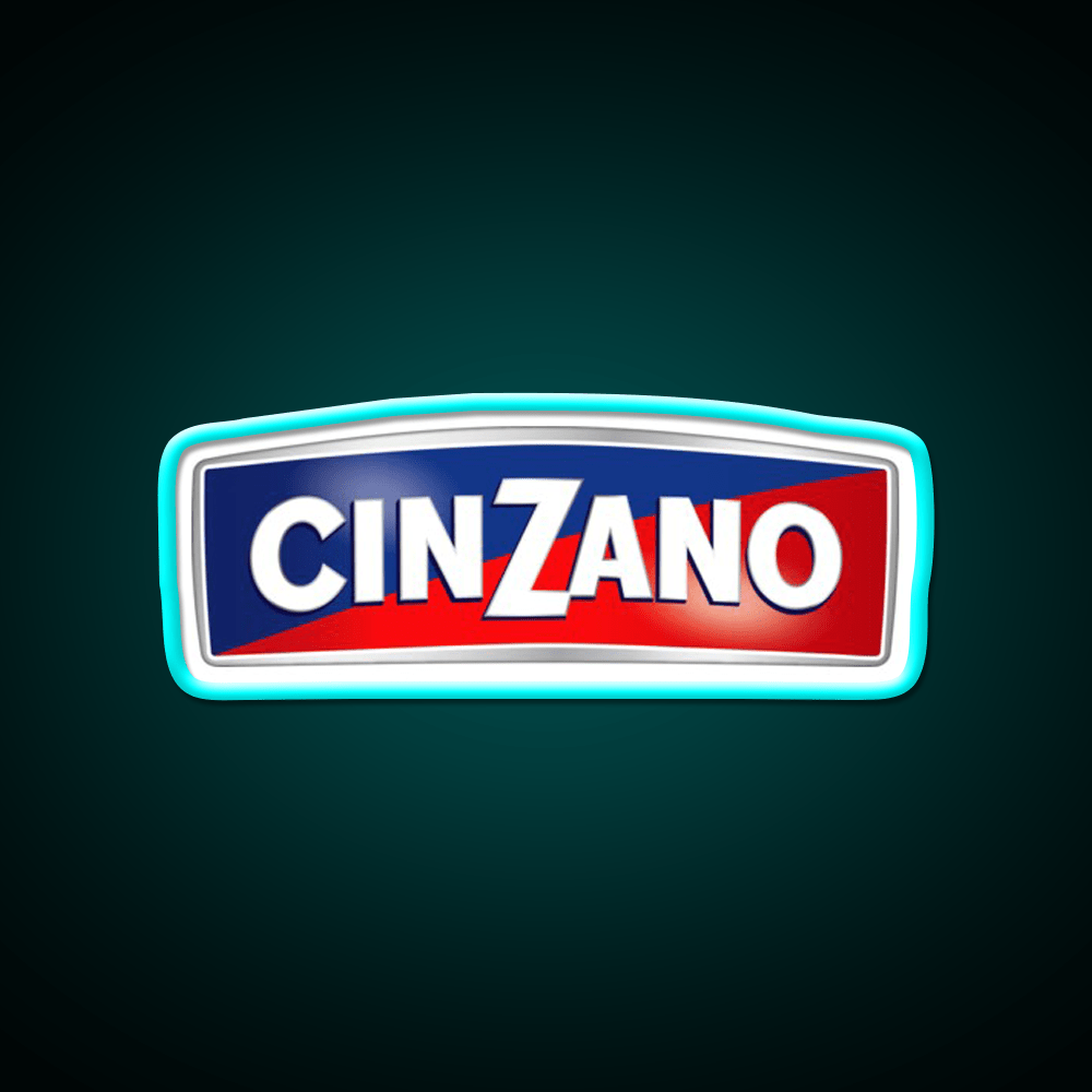 Cinzano Logo Monogram Cocktail Bar Decor Led Neon Sign Rgb Color - Shineneon
